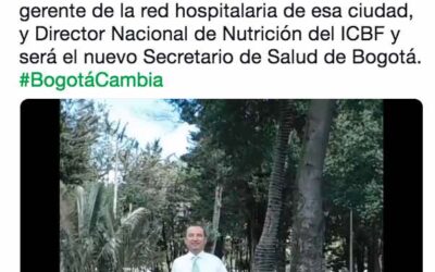 CLAUDIA LÓPEZ ANUNCIA AL NUEVO SECRETARIO DE SALUD DE BOGOTÁ