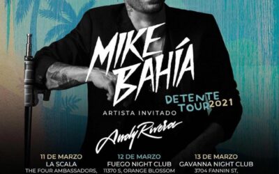 Mike Bahía se prepara para los conciertos que harán parte del ‘Detente Tour 2021’