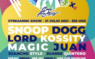 Snoop Dogg presente en el concierto I am San Andres, Live Aid