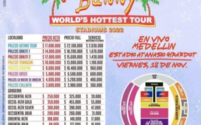 Bad Bunny llega a Colombia en su gira ‘World’s Hottest Tour’