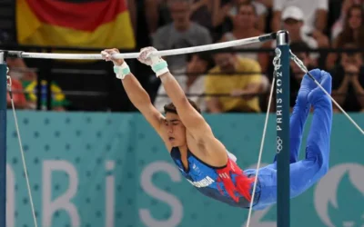 Ángel Barajas gana medalla de plata en París 2024 en gimnasia olímpica