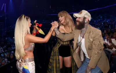 Taylor Swift y Karol G deslumbran con un baile espontáneo en los MTV VMAs 2024