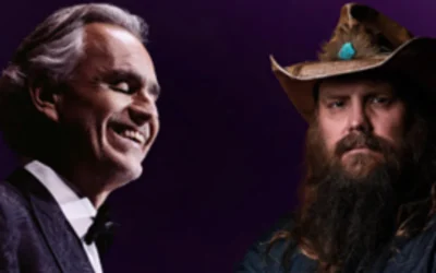 El Mar Calmo de Andrea Bocelli y Chris Stapleton: Un dueto que celebra tres décadas de música