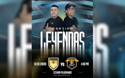 Dayro Moreno reunirá a las leyendas del Once Caldas en un espectáculo histórico en Manizales