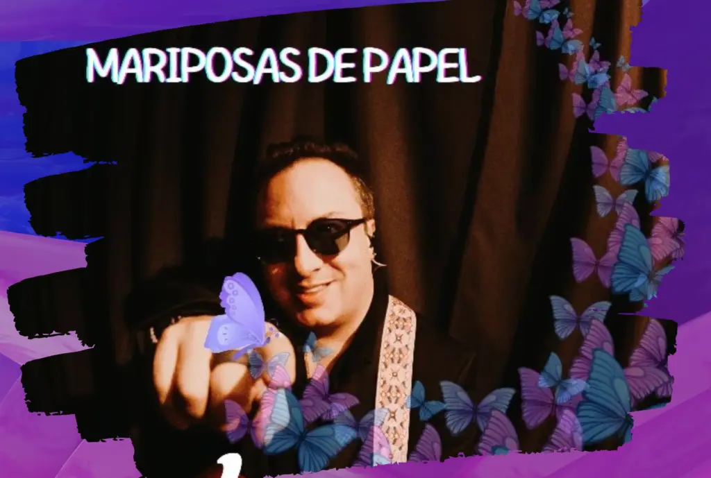 mauricio y palo de agua mariposas de papel