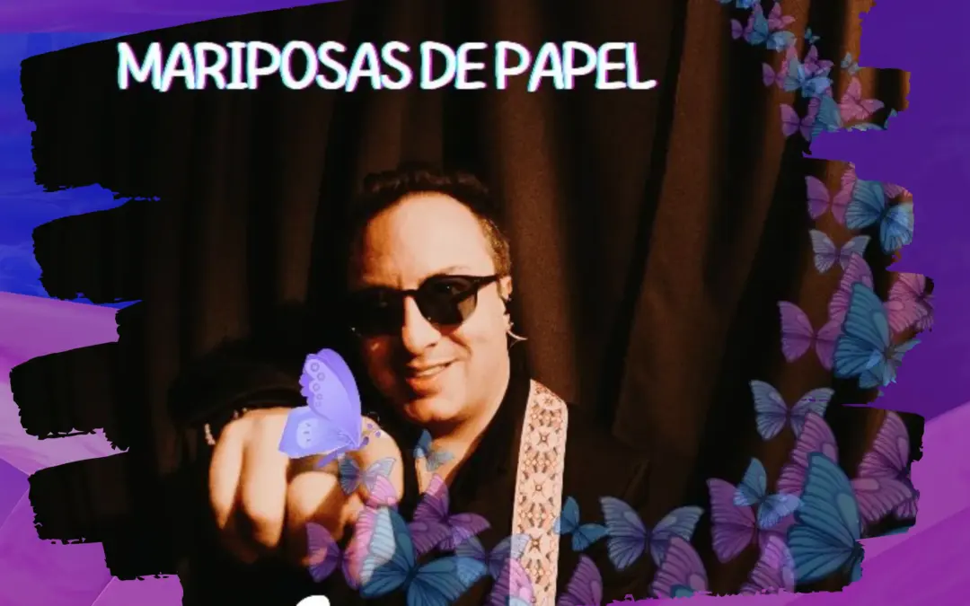 mauricio y palo de agua mariposas de papel