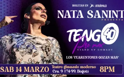 Natalia Sanint reafirma su lugar en el stand-up colombiano con “Tengo 40 Pro Max”