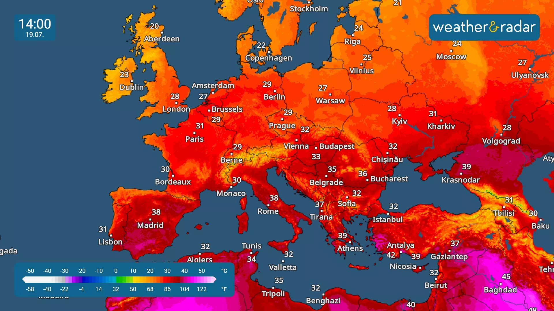 calentamiento europa